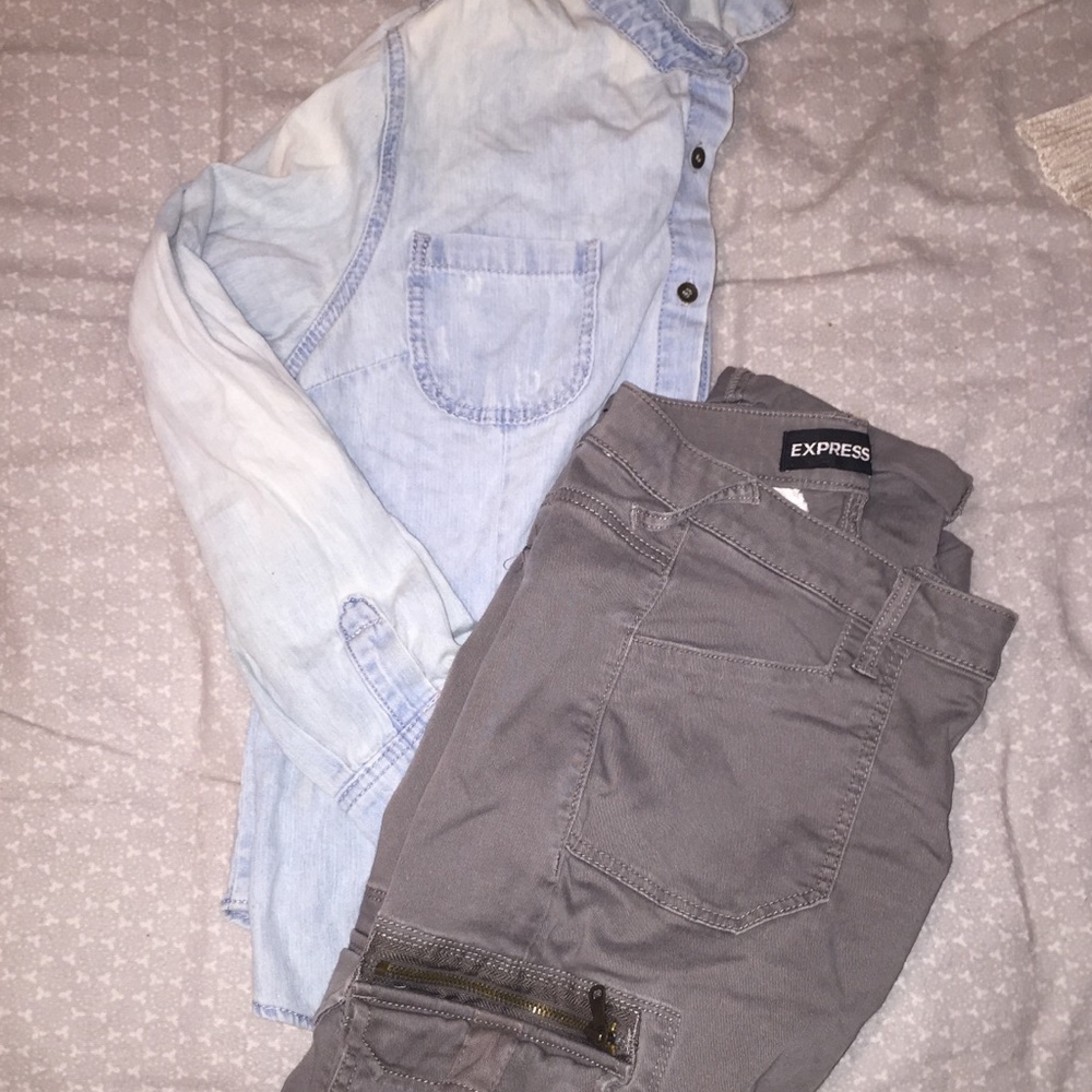 Button Down Jean Shirt